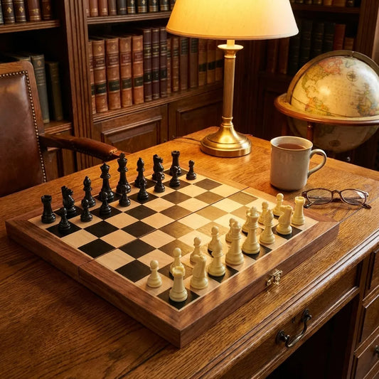 Folding Wooden Chess Set