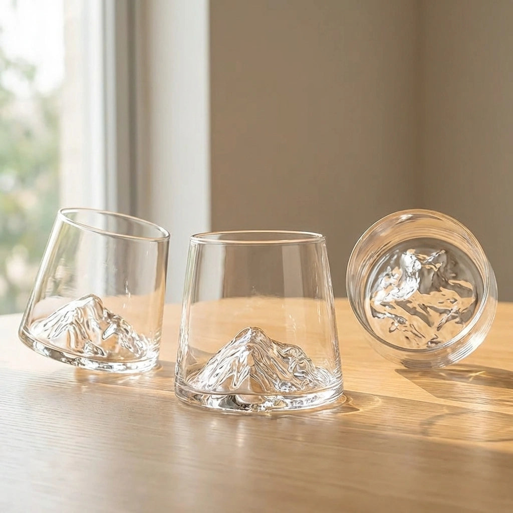 Japanese Mount Fuji Glass
