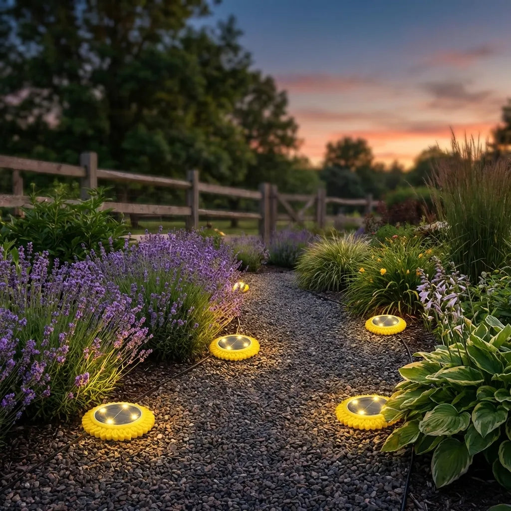 Solar Ground Lights 4-Pack