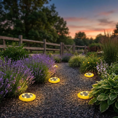 Solar Ground Lights 4-Pack