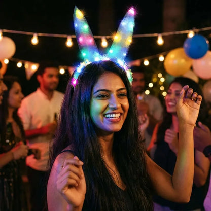 Rabbit Ears Hair Band with Light