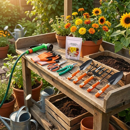 6 in 1 Garden Tools with Box
