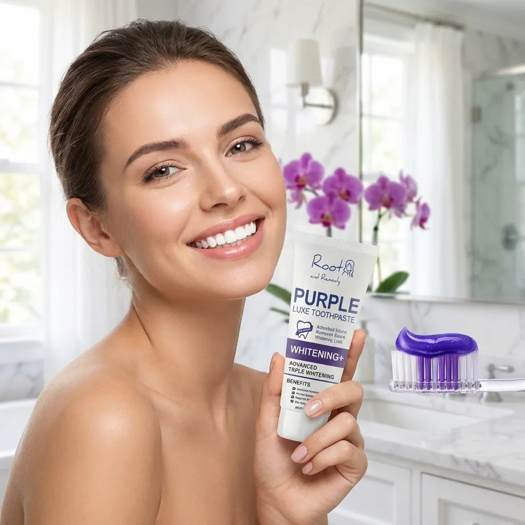 Color-Correcting Purple Toothpaste