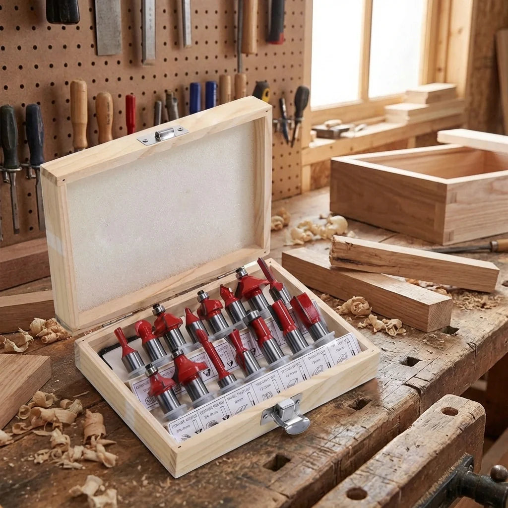 Router Bit Set (12/15pcs)