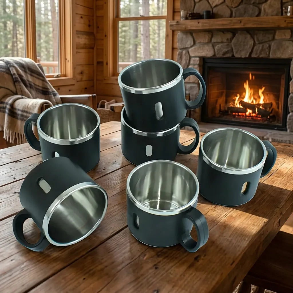 Stainless Steel Mug Set