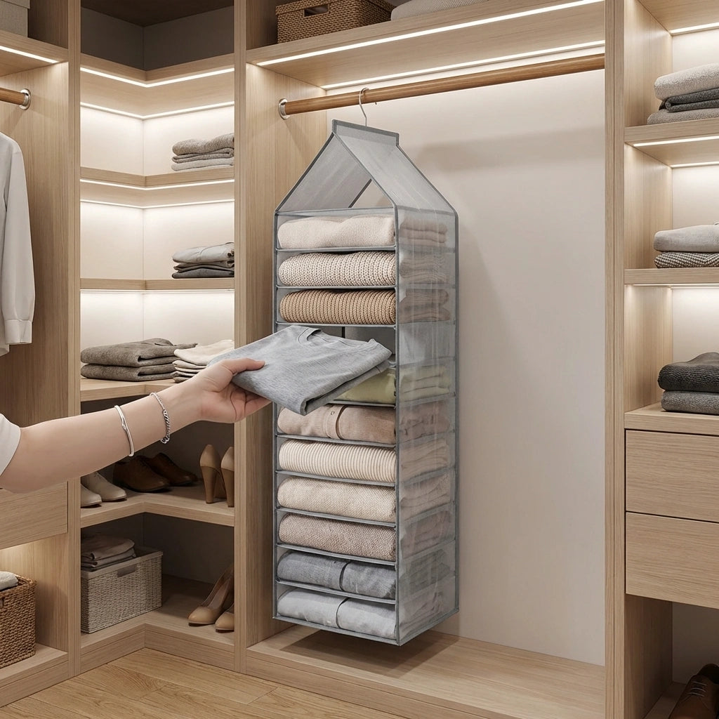 Foldable Hanging Closet Organizer