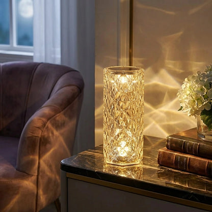 16 Color Changing Rose Crystal Diamond Table Lamp