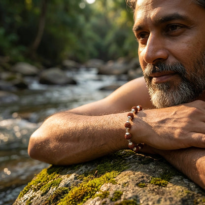 Rudraksha Bracelet Silver Plated
