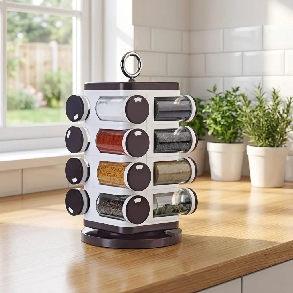 Revolving Spice Rack Set