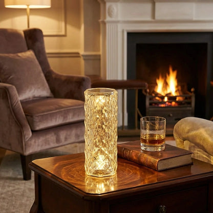 16 Color Changing Rose Crystal Diamond Table Lamp