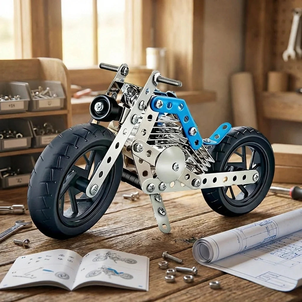 Metal Cruiser Motorcycle Construction Kit