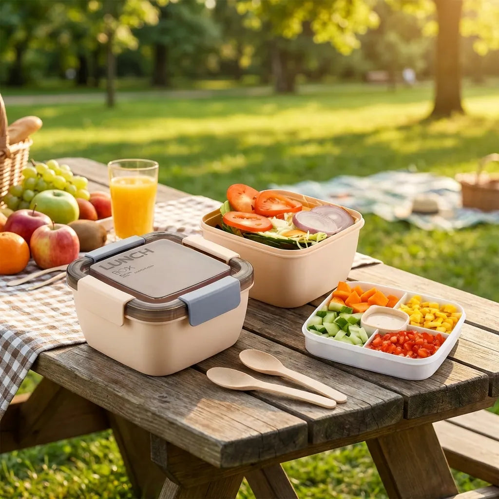 4-Compartment Lunch Box