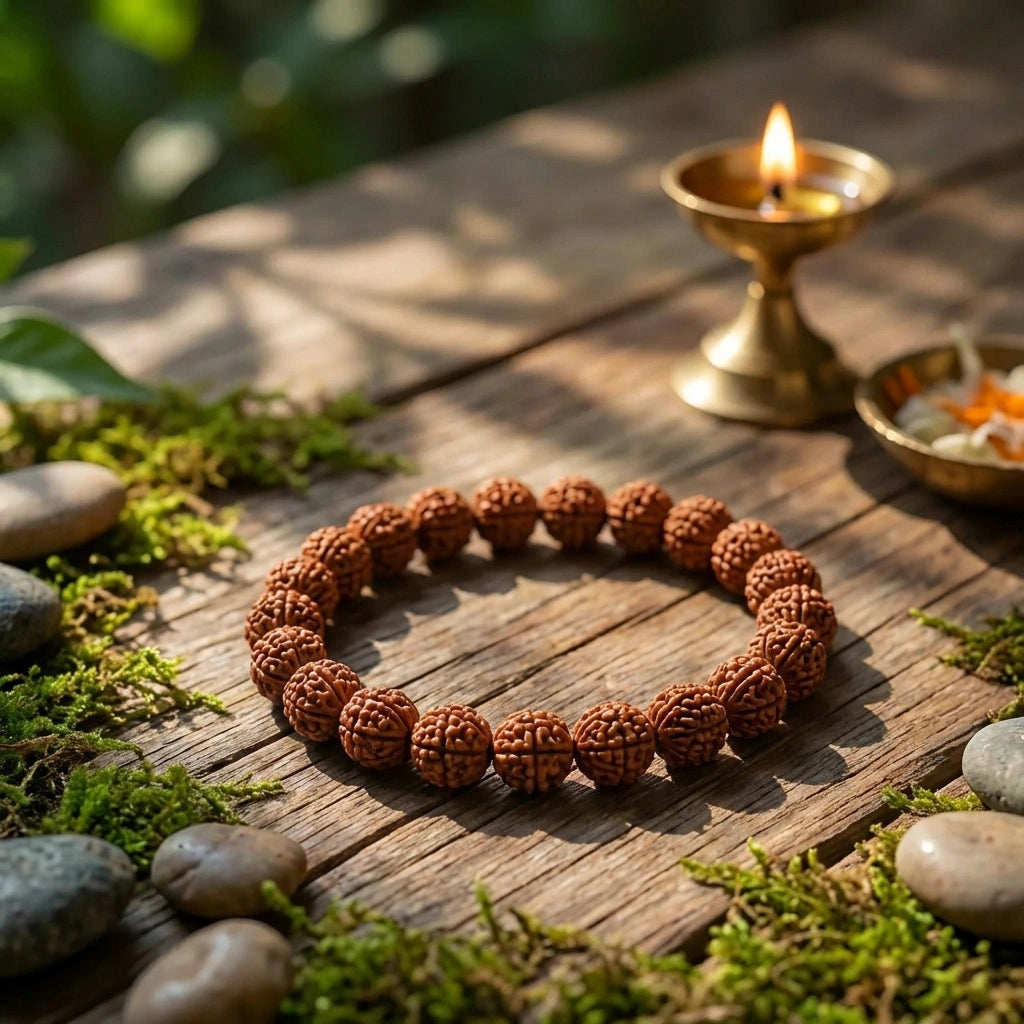 7 Mukhi Rudraksha Spiritual Bracelet