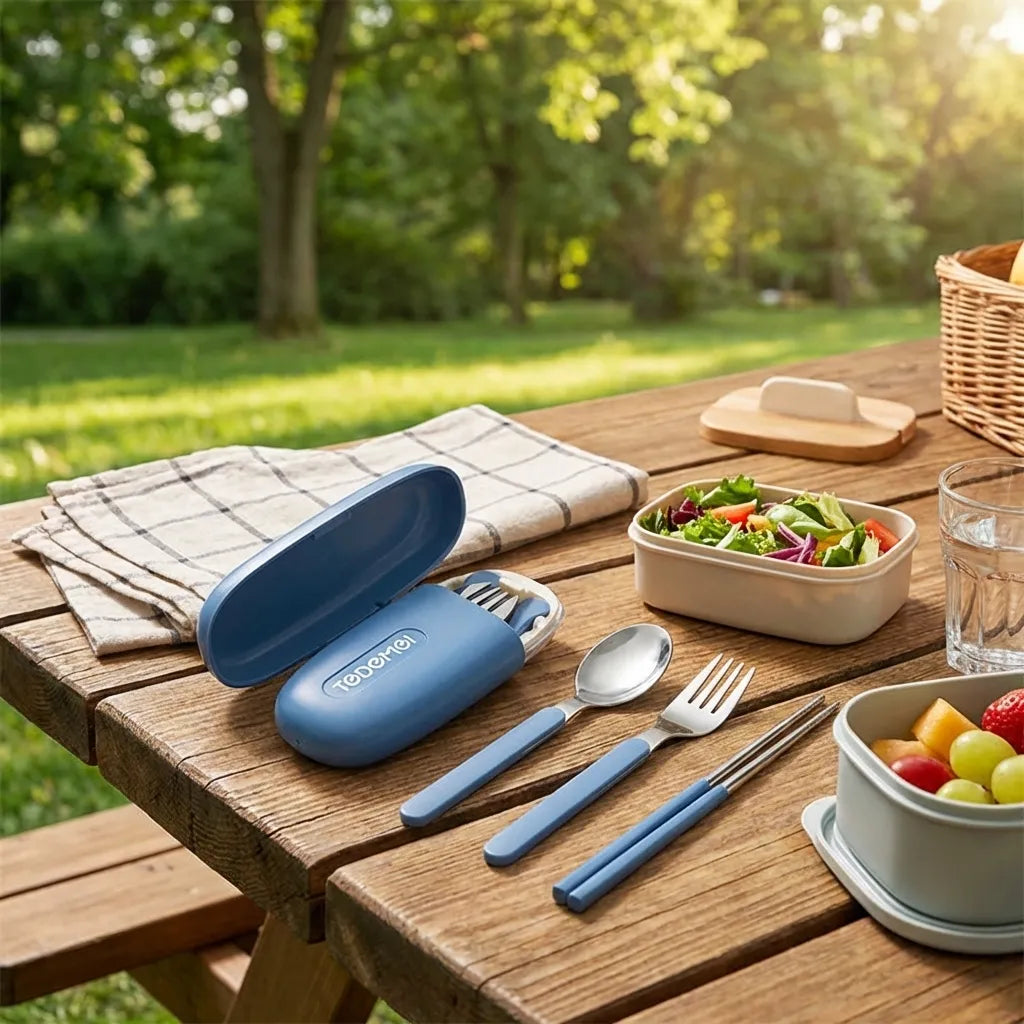 Travel Kawaii Cutlery Set