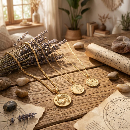 Gold Plated Zodiac Sign Necklace