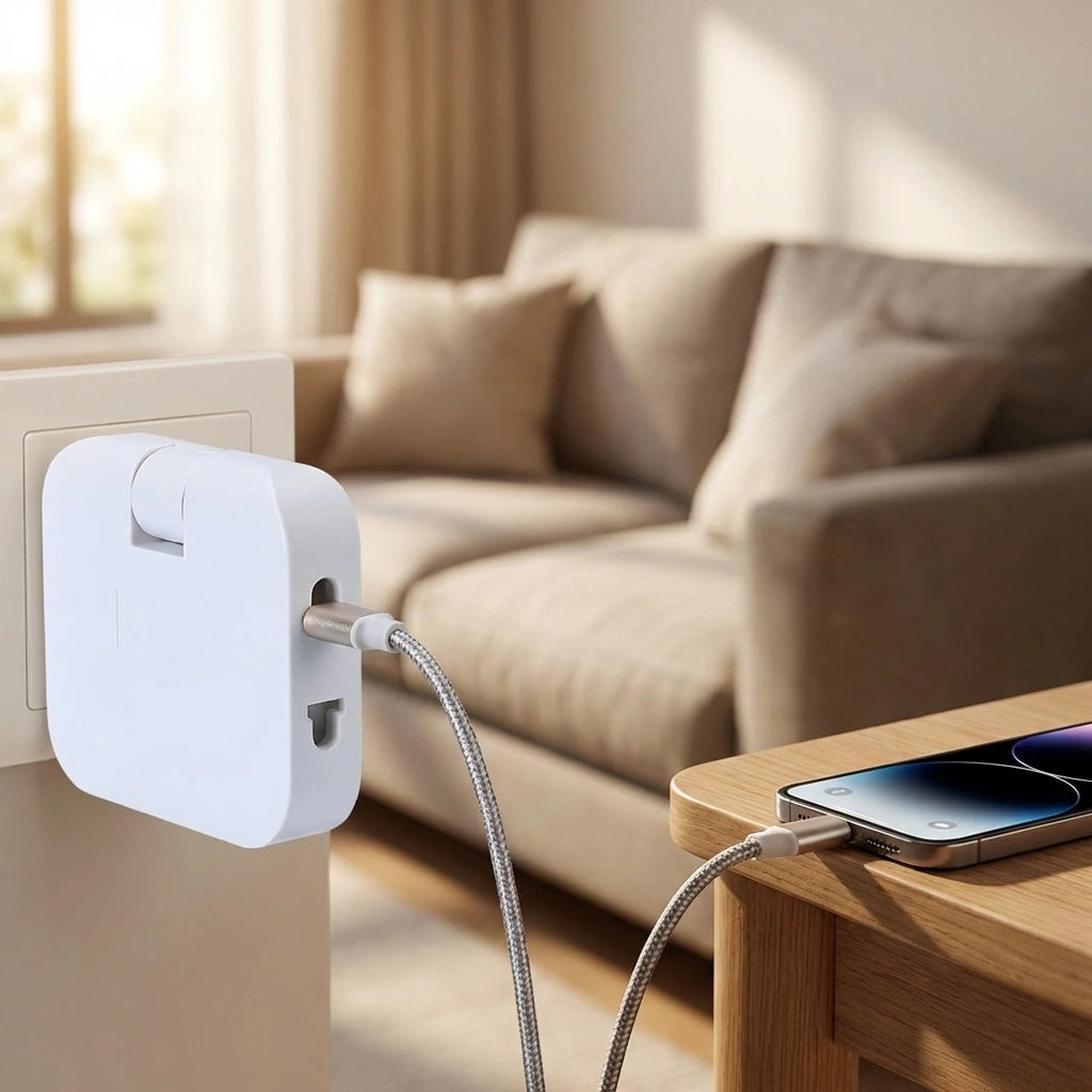 Rotating EU Plug Extender
