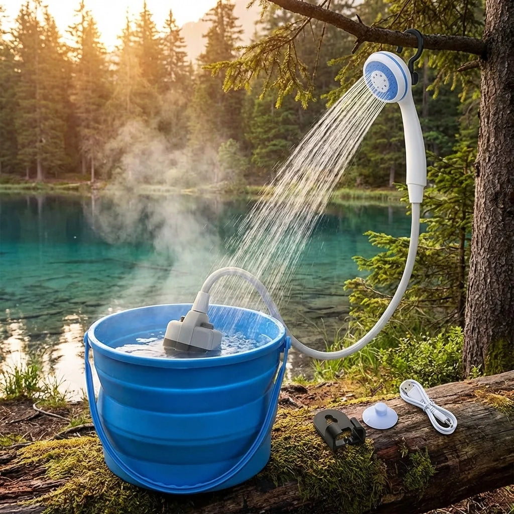 Portable USB Rechargeable Shower