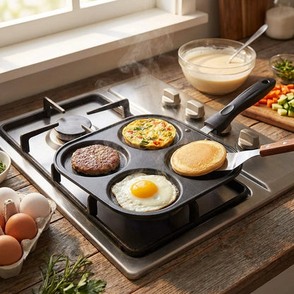4 Hole Non-Stick Pan