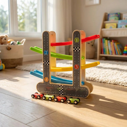 Wooden Click-Clack Race Track