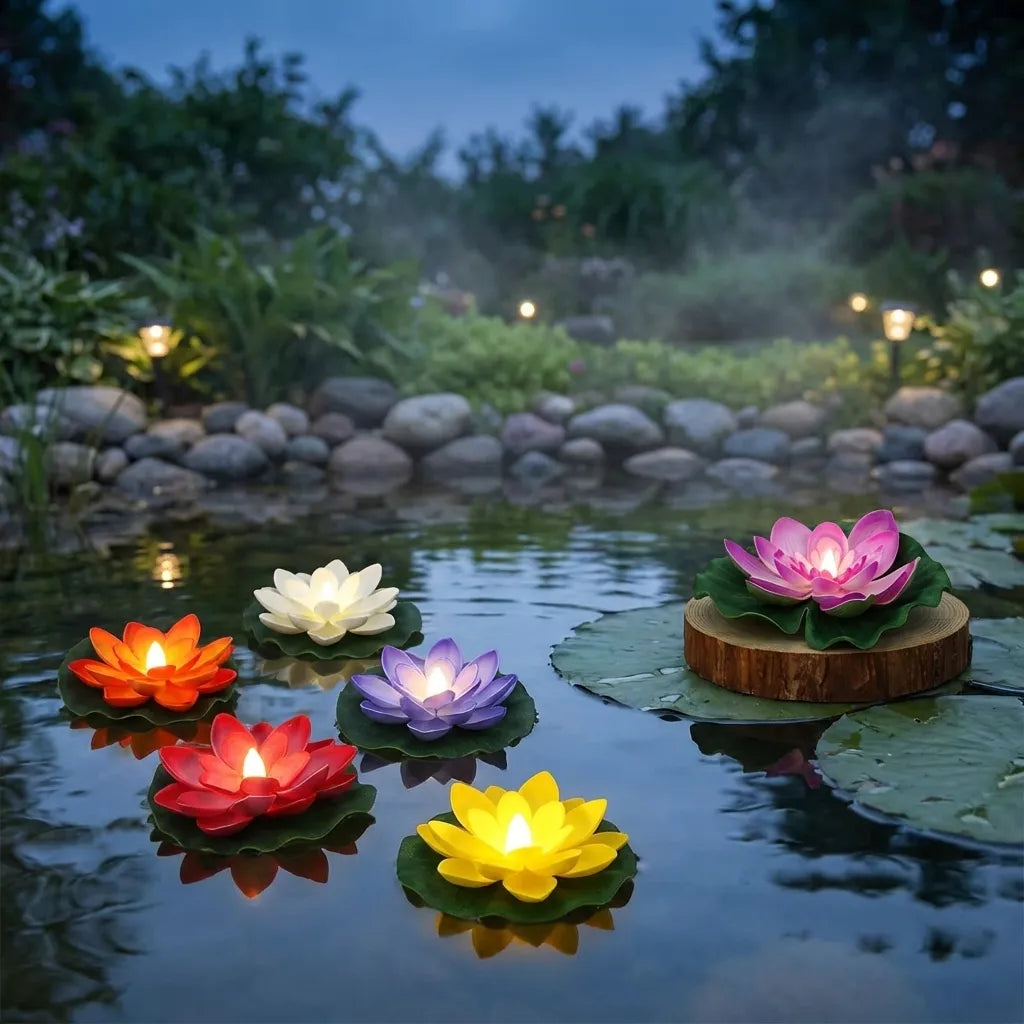 Floating Lotus LED Candles