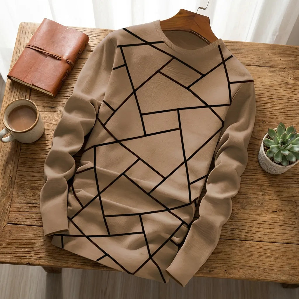 Cotton Blend Printed Full Sleeves Regular Fit Sweatshirts