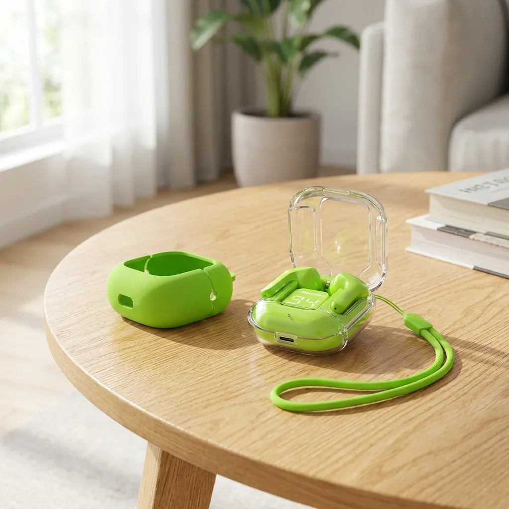 Crystal Clear LED Earbuds