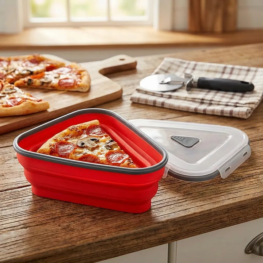 Collapsible Pizza Slice Container