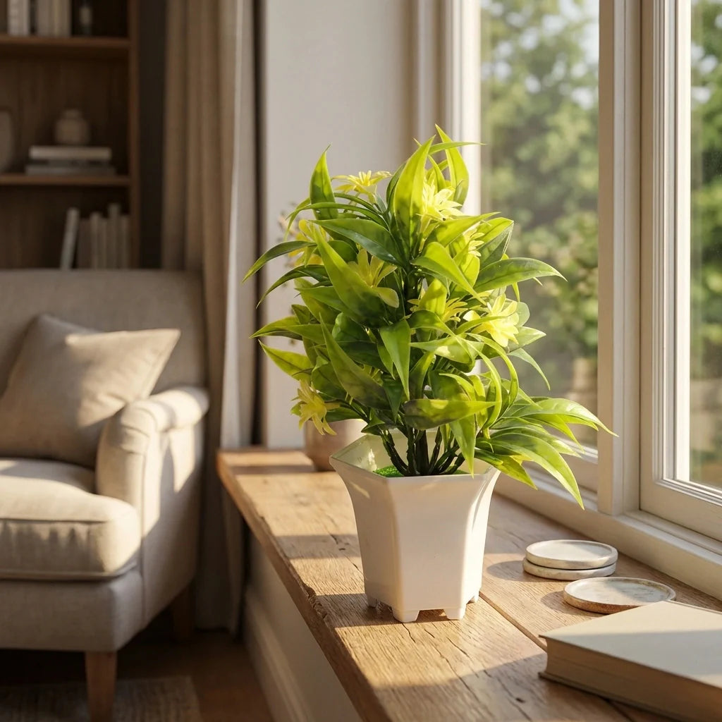 Artificial Flower Pot Decor
