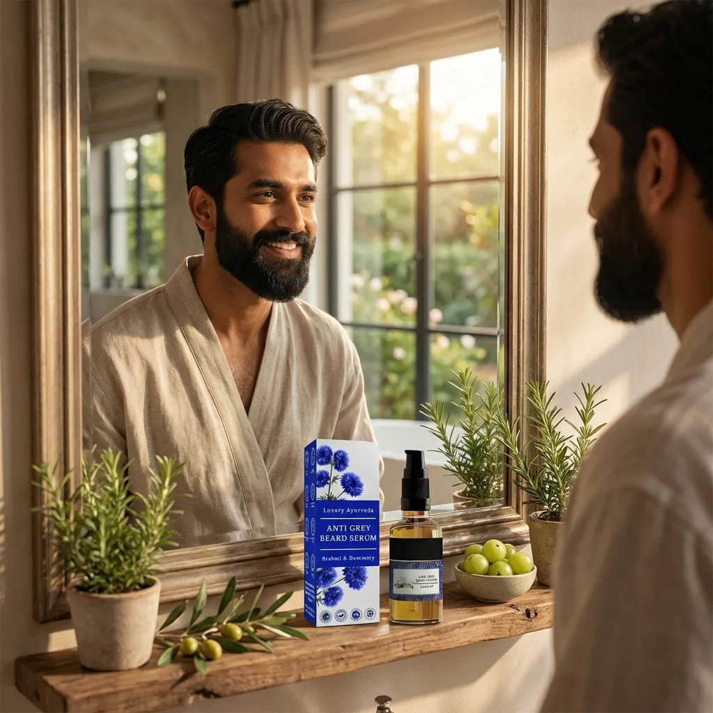 Natural Anti Grey Beard Serum Oil (Pack Of 2)
