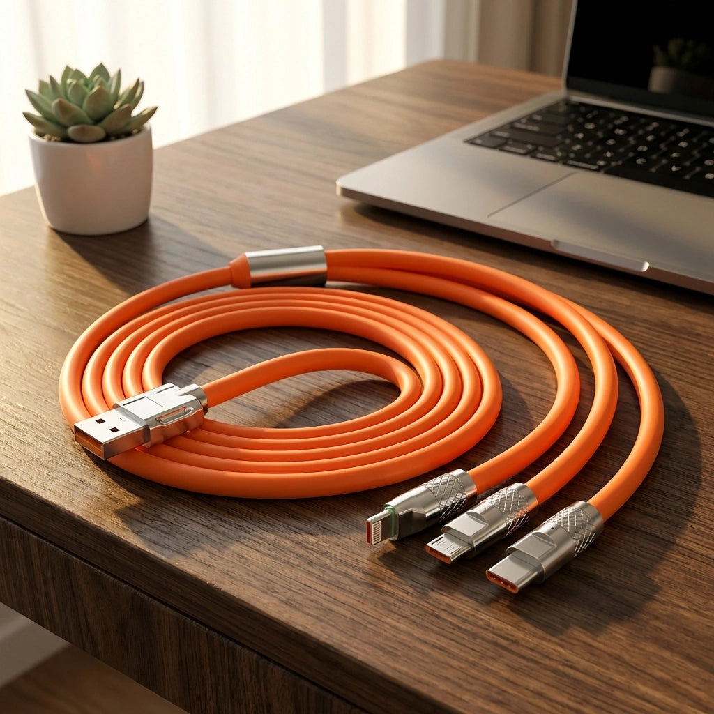 3-in-1 Retractable Charging Cable