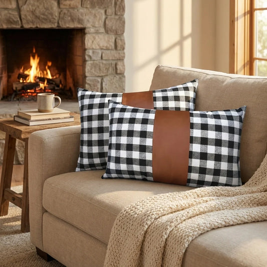 Leather Decorative Pillow Covers
