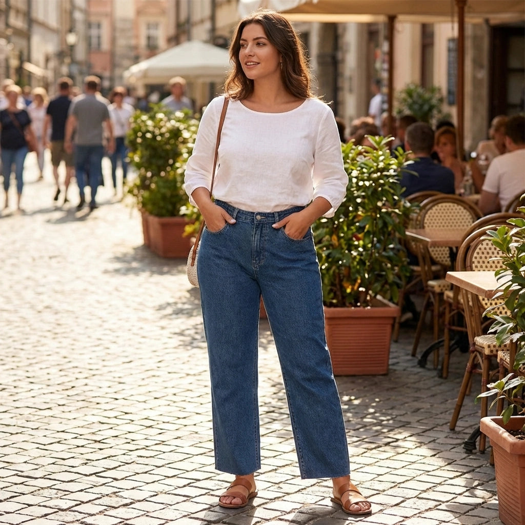 Stretchy Flared Jeans