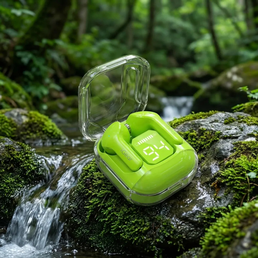 Crystal Clear LED Earbuds
