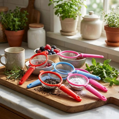 12-Pack Plastic Strainer Set