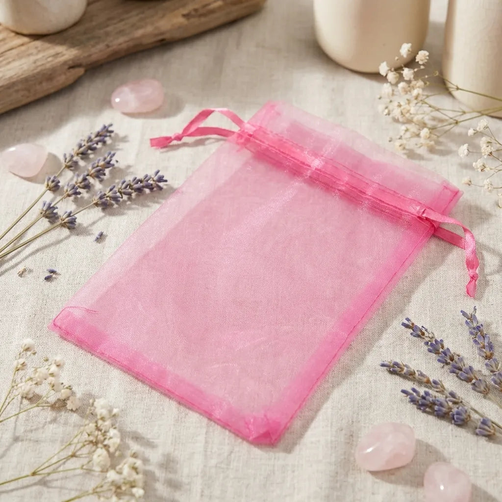 Organza Drawstring Gift Bags – 100 Pcs