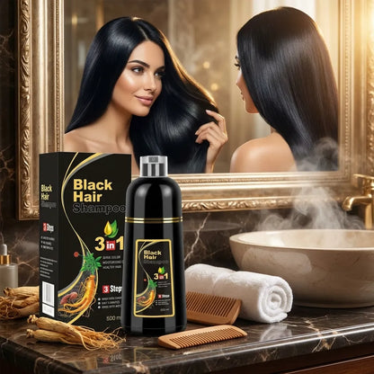 3-in-1 Black Hair Shampoo (Buy 1 Get 1 Free)
