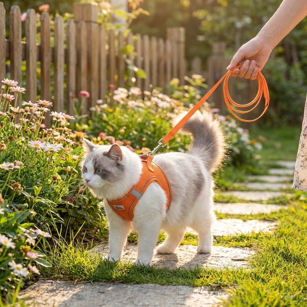 Cat Harness with Leash Adjustable Comfortable
