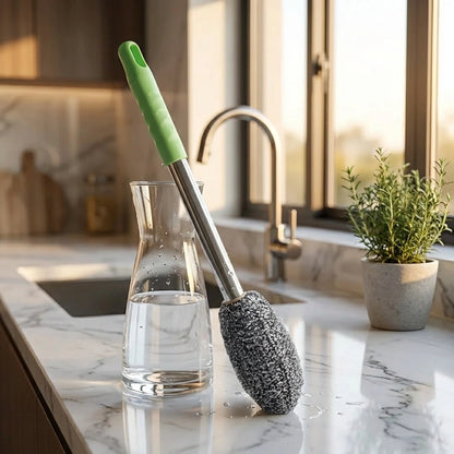 Bottle Jar Toilet Cleaner Brush Scrubber