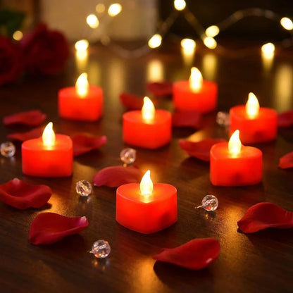 LED Heart Shape Tea Lights