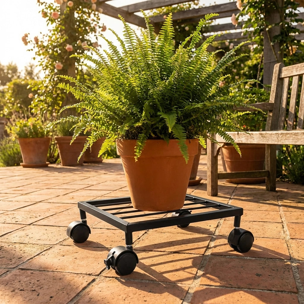 Wheel Pot Stand For Planters