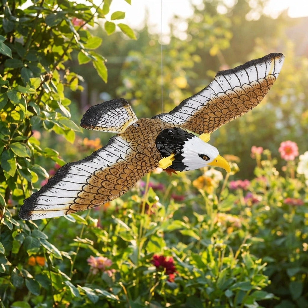 Realistic Flying Eagle Bird Toy with Spread Wings