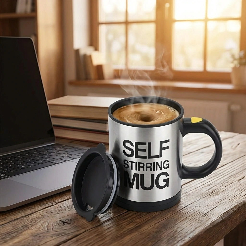 Auto-Stirring Smart Coffee Mug