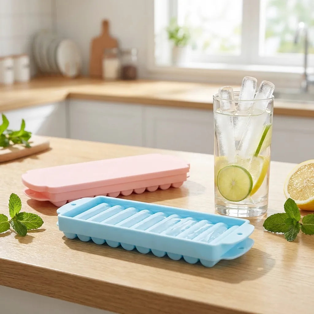 Sleek Cylinder Ice Trays (Pack of 2)