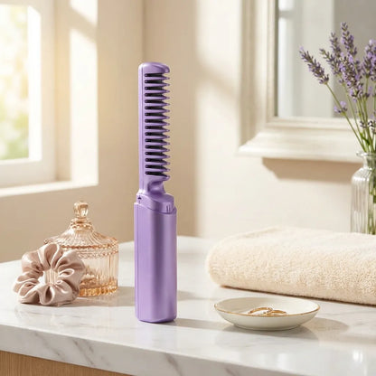 Meneflix Portable Mini Hair Straightener Comb