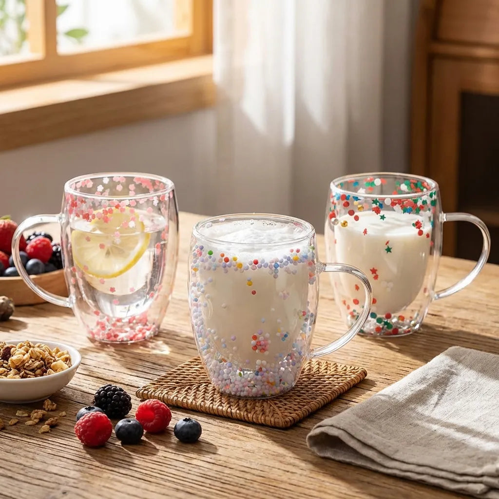 Double Walled Glass Mugs