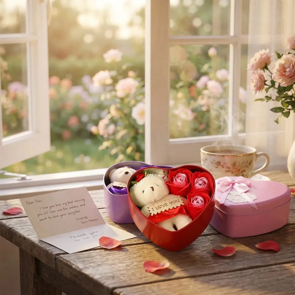 Bear Rose Gift Box