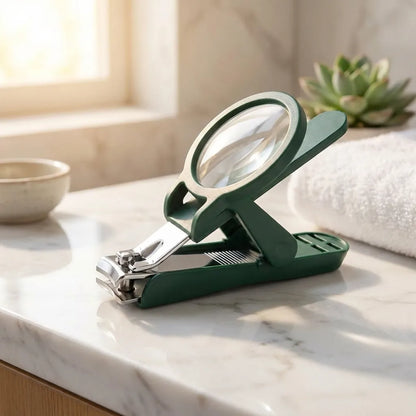 Nail Clipper with Magnifying Glass
