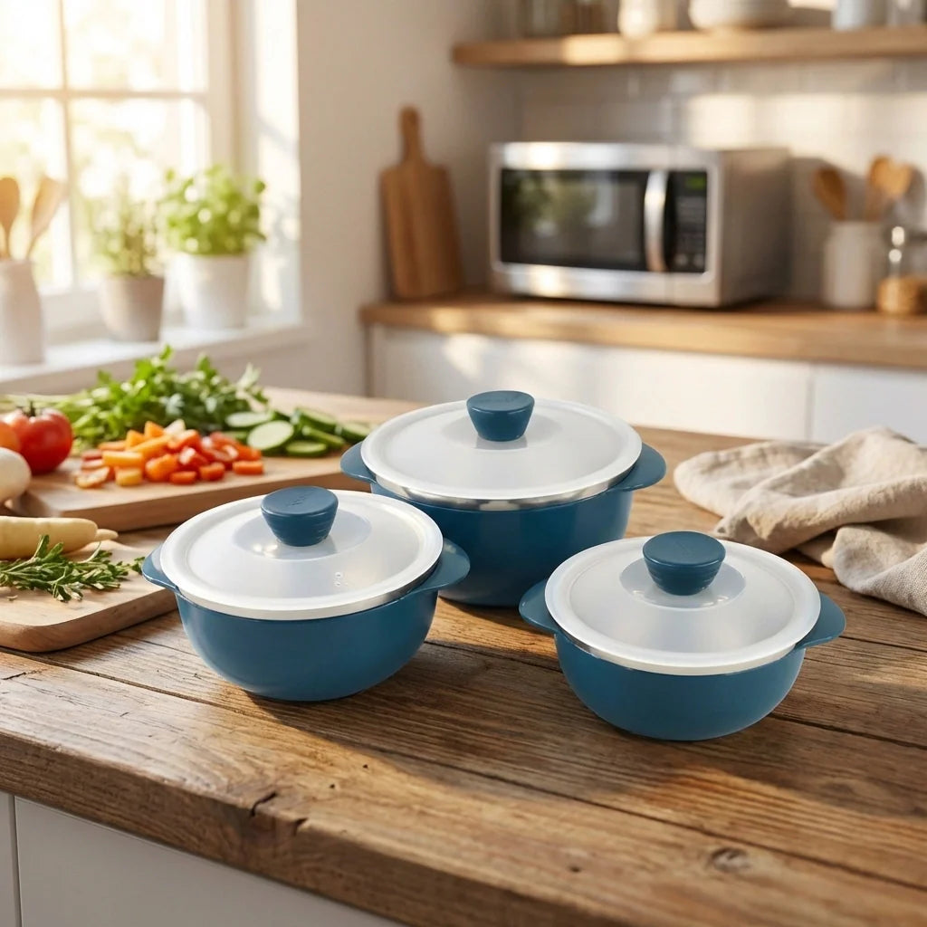 Nestable Microwave Reheating Bowls