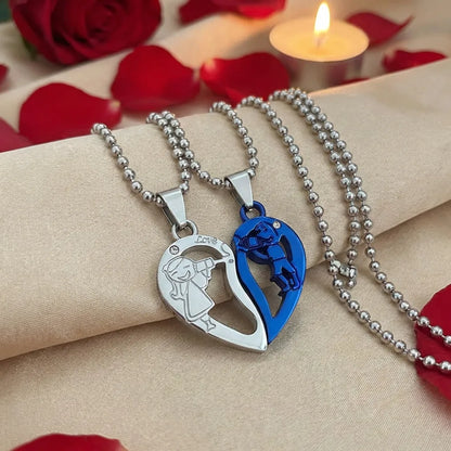 Broken Hearth shape valentine locket