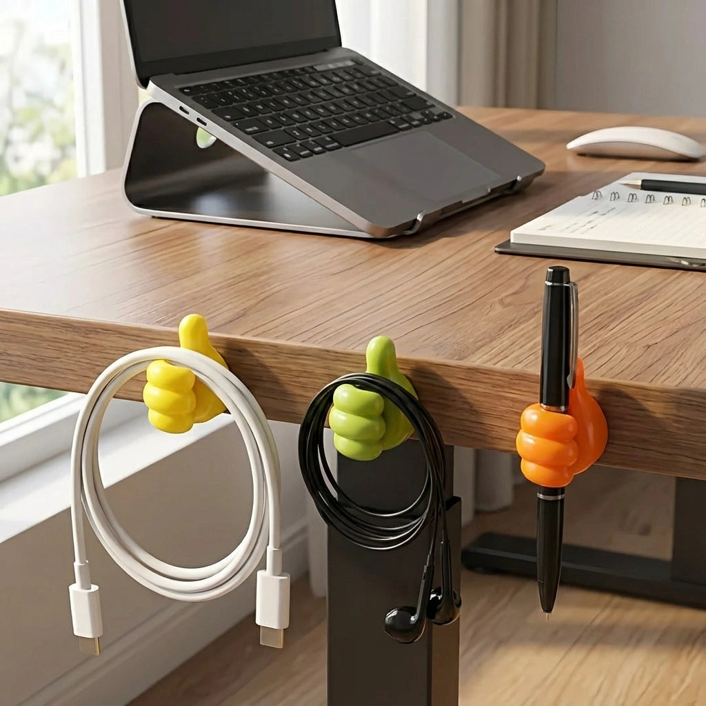 Thumb up Hooks Multipurpose Holder (Pack of 10)